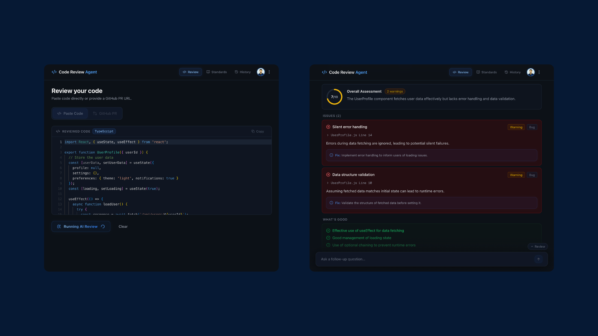 Code Review Agent screenshot