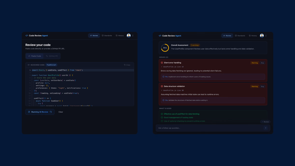 Code Review Agent project screenshot