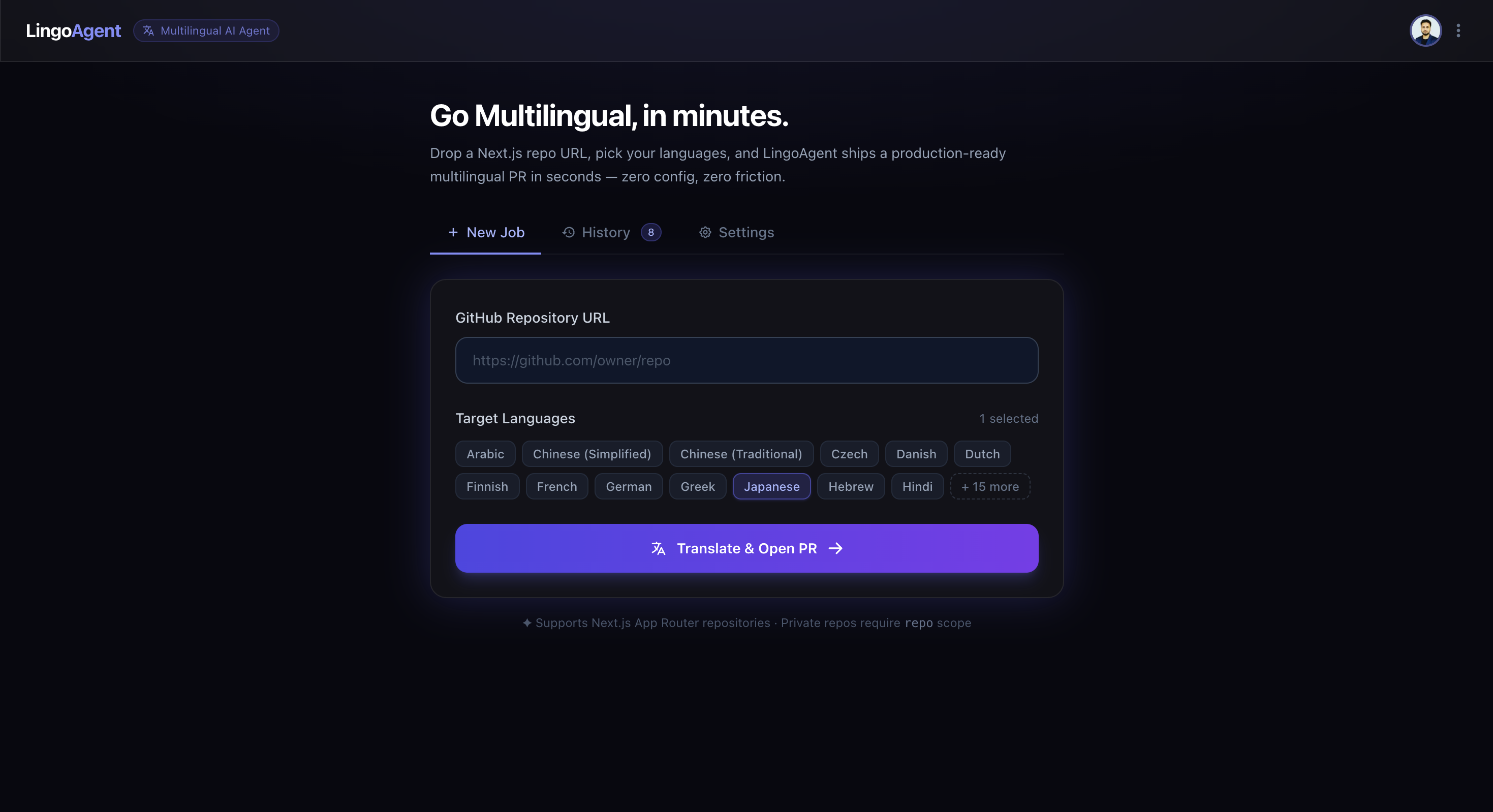 LingoAgent screenshot